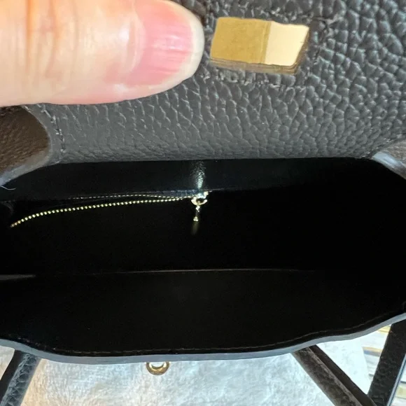 NWOT Leather Black Purse
